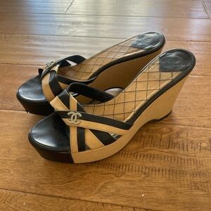 Chanel wedges
